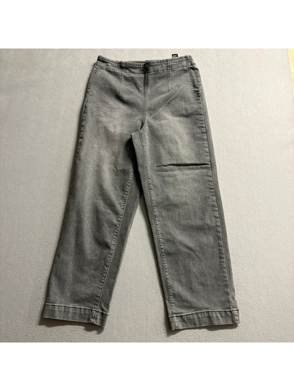Diane Gilman DG2 Classic Stretch Denim Pants Womens Size 10T Gray Pull On Jeans